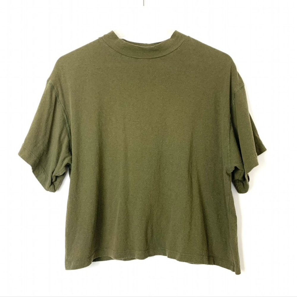 5/$25 Free people army green tee
